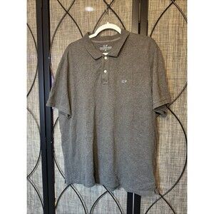 Vineyard Vines Polo Shirt Mens Large Gray Performance Active Short Sleeve